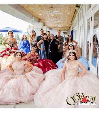 Quinceanera dresses shown at the Riverlakes Expo