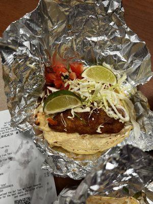 Beer Battered Crispy Fish Taco