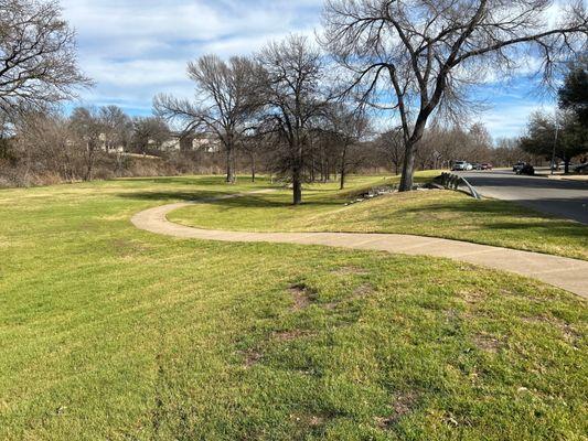 Green space and trail