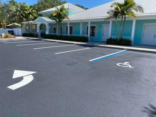 sealcoating and striping child care center