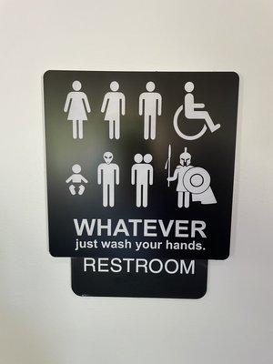 Bathroom sign