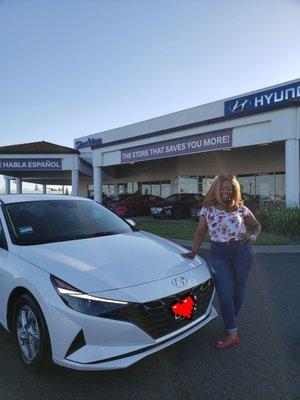 2021 Hyundai Elantra in Ceramic White