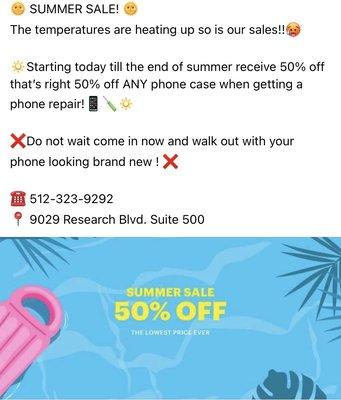 Summer sale!!