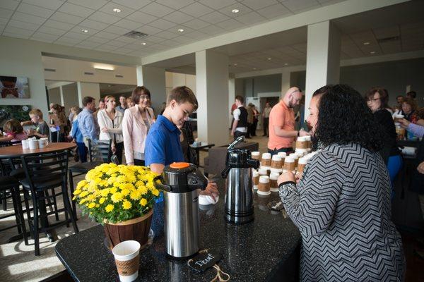 Coffee Bar - with free coffee, tea & hot chocolate