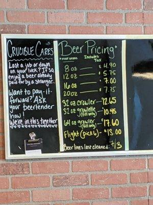 Beer pricing.