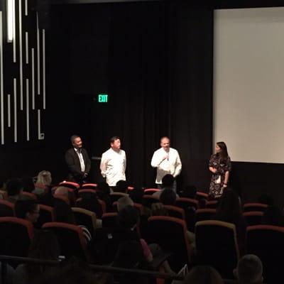 Chef from Hana in Rohnert Park and Chef Adam Mali (to be executive chef at Twitter) at the screening of "Supper Club" (PBS)