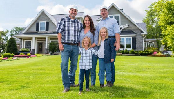 Happy Oklahoma City home owner and contractor