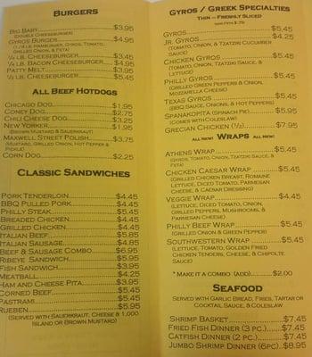 All New Menu