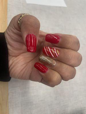 My nails for the holiday season. I love them. Thank you