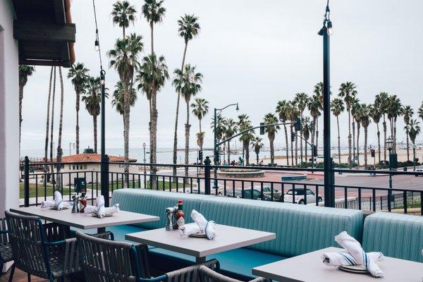 Amazing upper patio views of the beach!