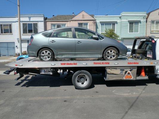 2005 Prius - being Towed by John's Towing of Hayward