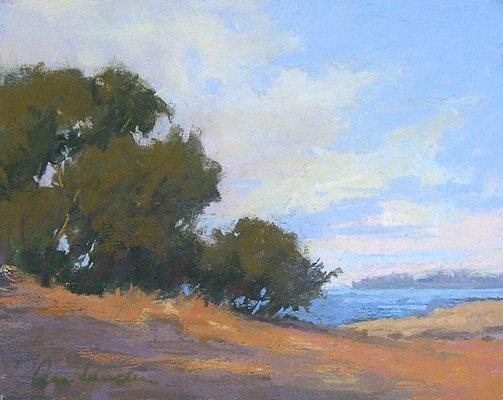 "Douglas Preserve Morning" Pastel by Ann Sanders