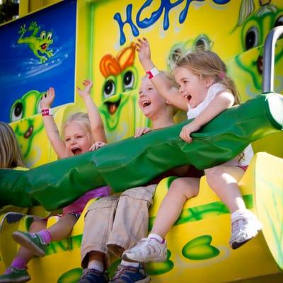 Frog Hopper kiddie ride at Como Town Amusement Park  in Saint Paul, MN.