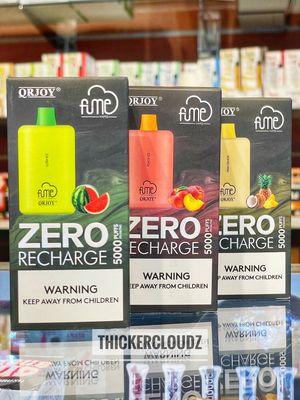 Zero nicotine fume disposable vape