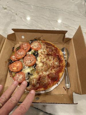 Small $40 pizza