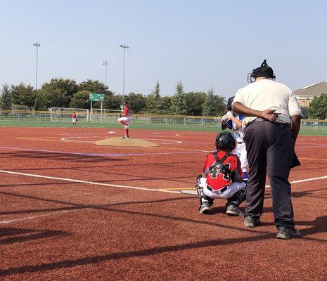 Grandson pitching