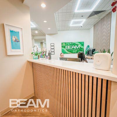 Every day begins with a warm welcome at our front desk.  Welcoming you with love at Beam Orthodontics!  #SmilesStartHere