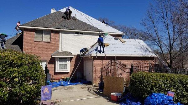 I've seen roofing companies take days to do other houses in our area - IFC started and finished in a single day.