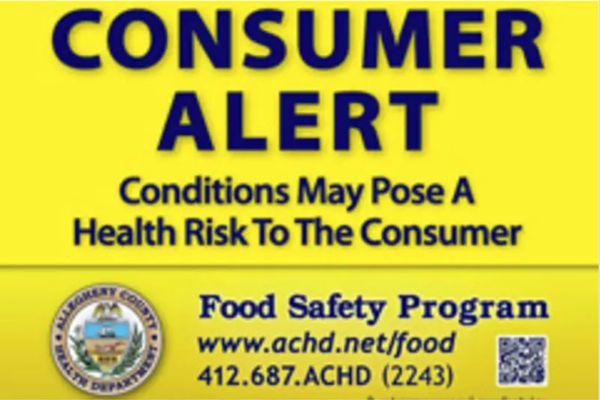 Consumer alert for the Lucca Ristorante & Wine Bar on South Craig Street in Oakland for multiple health code violations.