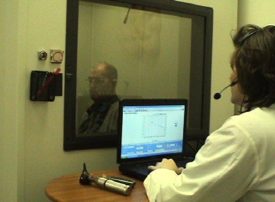 We offer hearing evaluation and testing and hearing aid fitting!