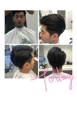 Men cut and perm