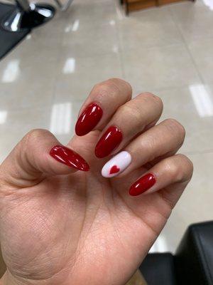 Valentine nails