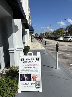 Side walk (looking East)