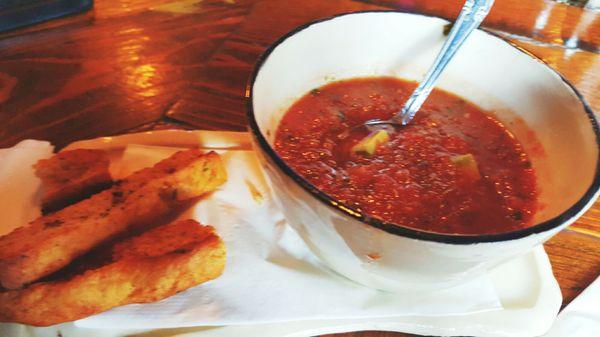 The Gazpacho soup here is bomb.com. Perfect with a glass of red on a musky summer day.