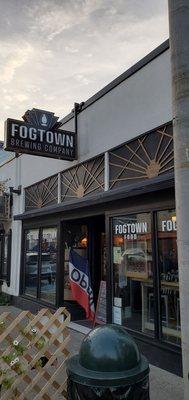 Fogtown entrance early evening