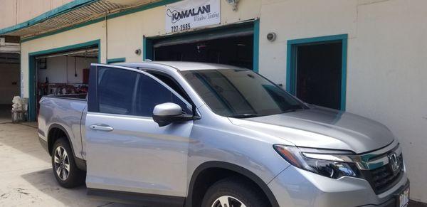 Ceramic window tint installed on Ryan Ferreira brand new Ridgeline . Great choice!!!