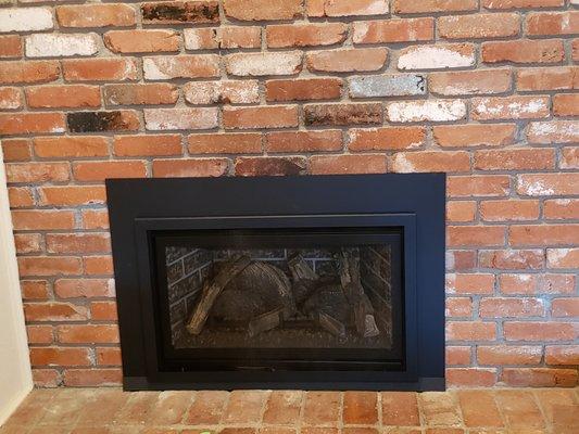 We can convert your wood burning fireplace to an efficient gas insert.