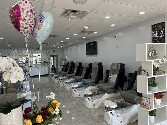 Inside the salon