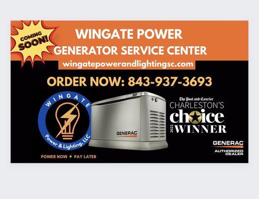 Future home of WingatePower Generator Service Center