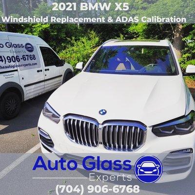 2021 BMW X5 windshield replacement and ADAS calibration