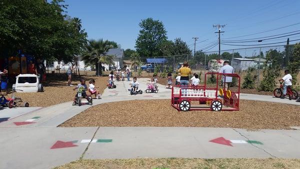 Annual Tricycle event. May 5 2015. Here, children are riding as a fundraiser. Riders were sponsored. Kids loved riding!