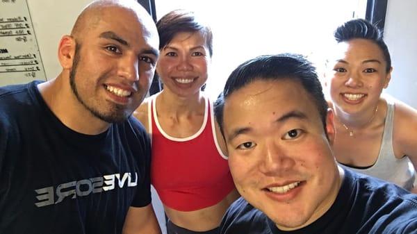 Post WOD photo and everyone is still all smiles.