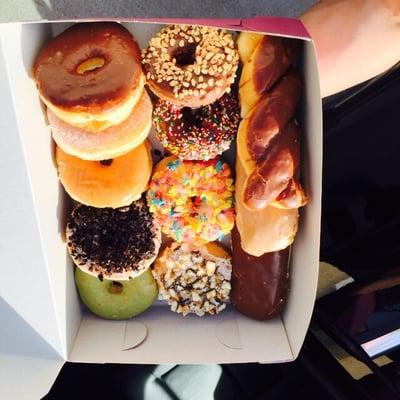 They now deliver to LA!! $15 for 4 speciality donuts and a mixture of traditional donuts