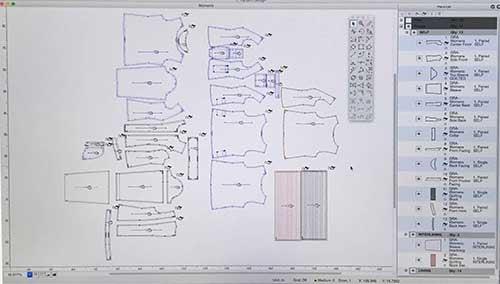 CAD Pattern making (PAD System V5)