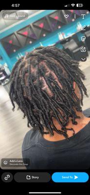 Starter locs- coiled method