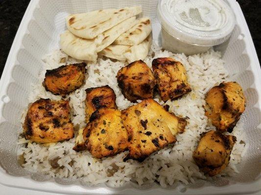 Chicken Souvlaki Plate