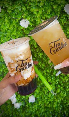 Brown sugar milk tea Mango green tea & jasmine