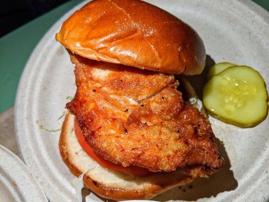 Fried Chicken Zangi Sandwich ($13)