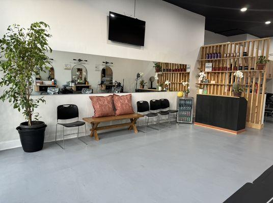 Inside the salon