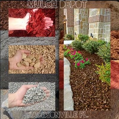 MULCH DEPOT JACKSONVILLE 
 Huge selection of mulch, rock, dirt, limestone, and more!!