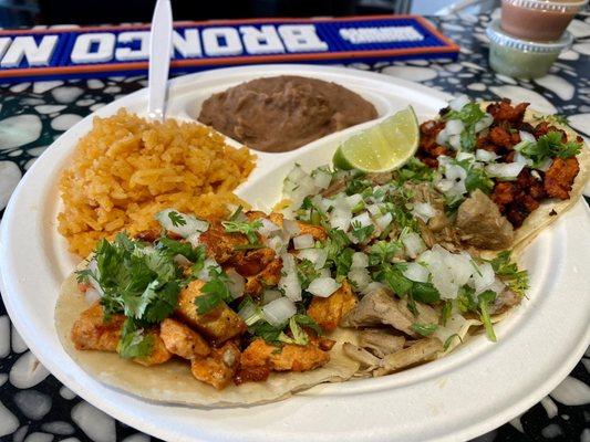 Taco Trio from Tamales Nelly Mexican Food