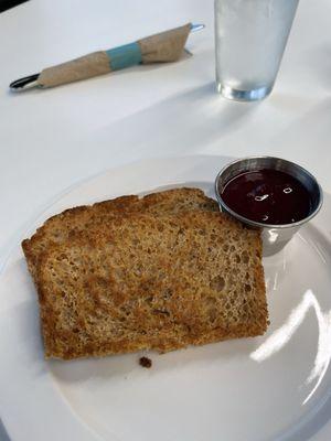 Wild Rice toast and Wojapi