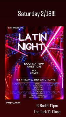 Latin Nights First Friday and 3rd Saturdays of the Month