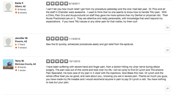 "Thanks so much you guys, you have made my life liveable. You have nothing to lose but your pain." Terry C. - 5*