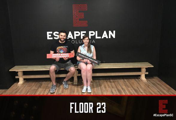 What a close call! Stoked that we made it out with five seconds to spare!