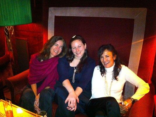 Ignite ladies happying it up in the Redwood Bar at the Clift hotel in SF.